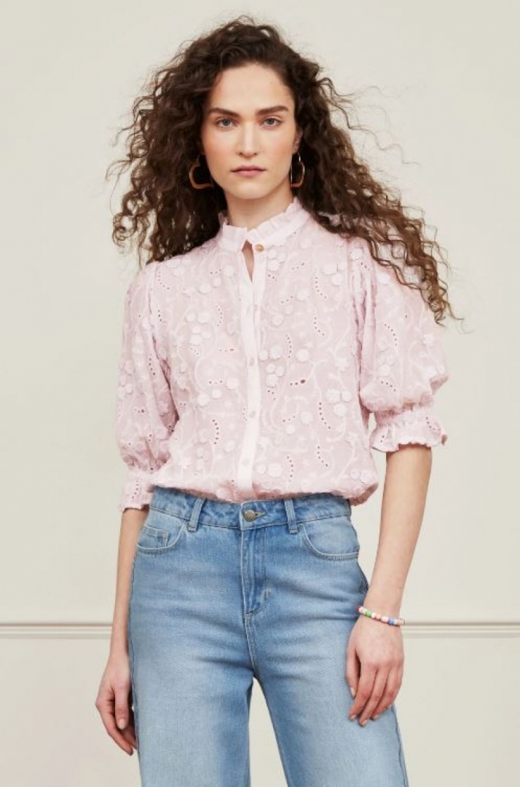 Meggy Short Sleeve Pearly Pink