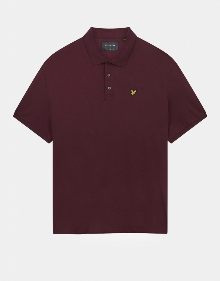 Plain Polo Shirt Z562 BURGUNDY